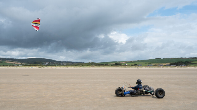Strandsegler mit Kit-Segel