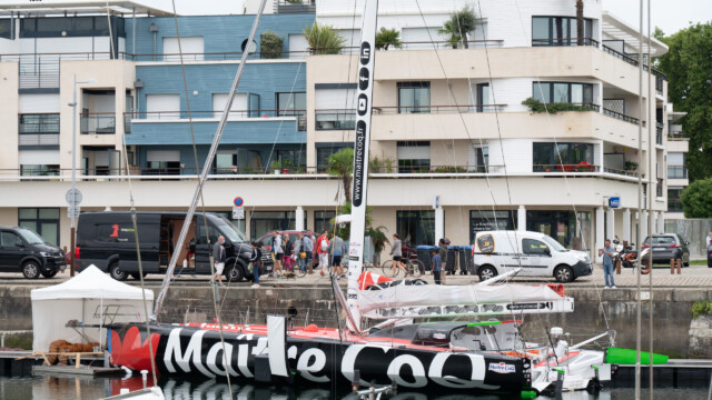 Maître Coq nahm auch am Fastnet-Race teil, hatte aber eine Kollision...