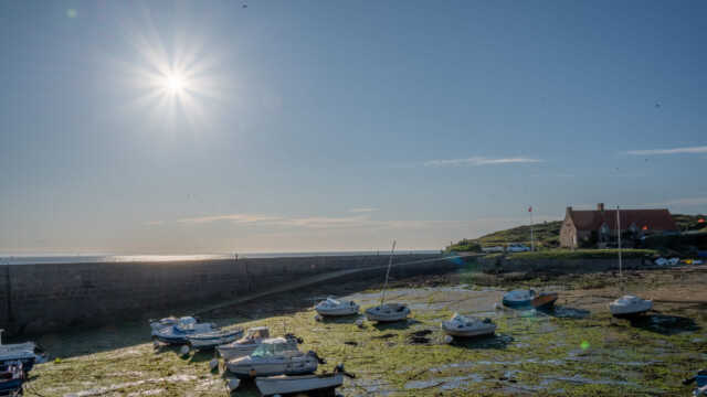 Ebbe bei Sonnenuntergang