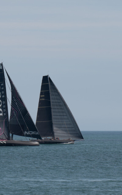 ... und von der deutschen Yacht Varuna VI ĂĽberholt - Leedurchbruch