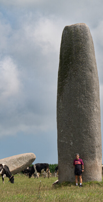 Menhire von Kergadiou (8.75m hoch)