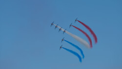 Rauch in den Nationalfarben