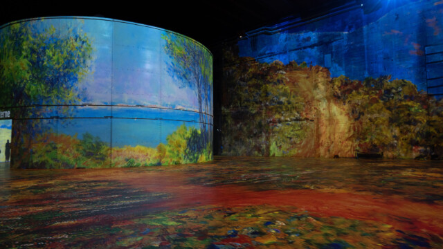 Projektion an einen ehemaligen Wassertank