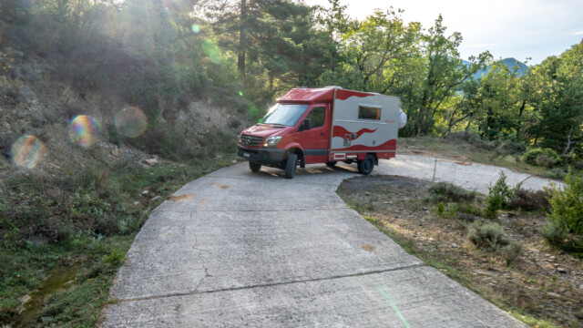 ... enge Kurven sind kein Problem für Jupi