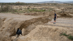 weggespühlte Strasse