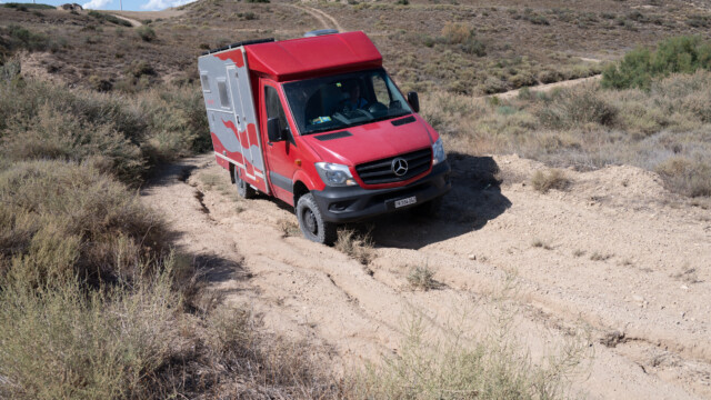 ausgewaschene Stelle