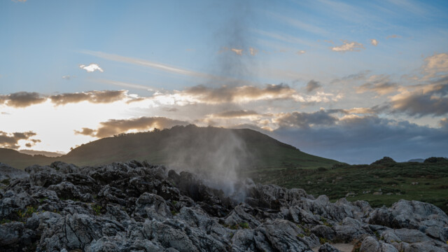 sieht fast wie ein Geysir auf Island aus