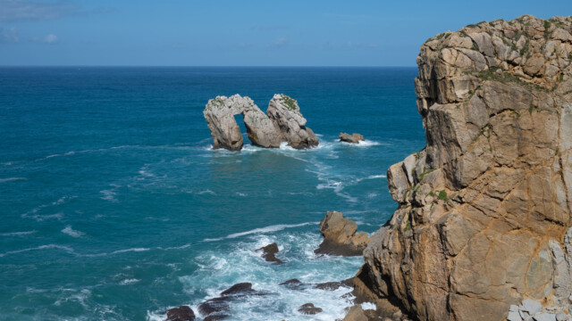 wie lange dieser Felsbogen wohl noch steht?