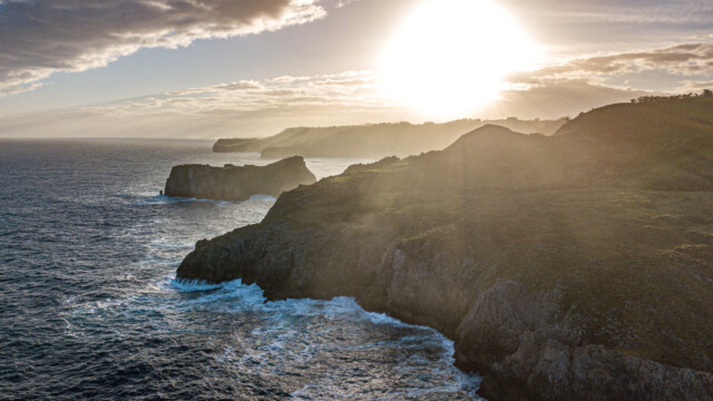 Luftaufnahme am Morgen früh
