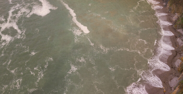 Hochformatpanorama mit der Drohne