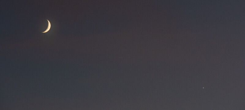 Mond zusammen mit Venus