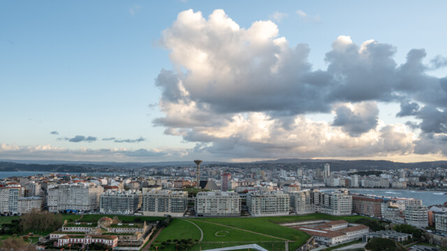 A Coruña von oben