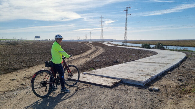 der Anfang des neuen Veloweges