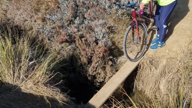 dies die provisorische Brücke