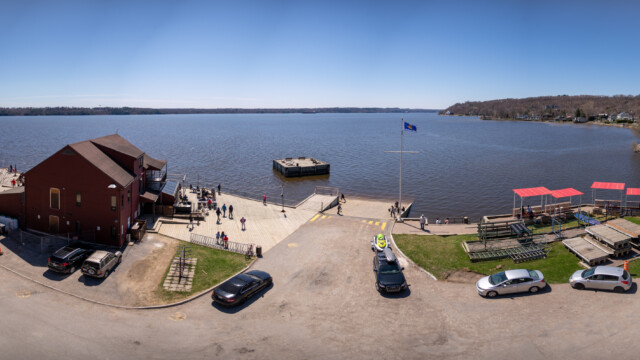 Blick auf den Sankt-Lorenz Strom Richtung Westen...