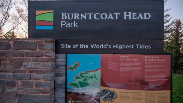 Infotafel betreffend der welthöchsten Tide