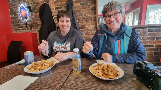 Poutine schmeckte uns nicht wirklich