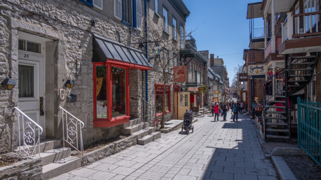 Gässchen in der Altstadt von Québec-City