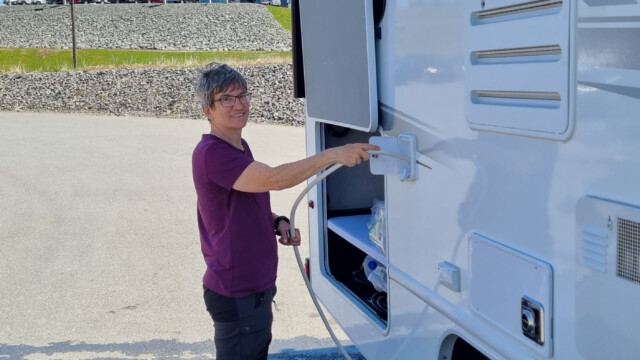 Frischwasser kommt auf der andern Seite rein