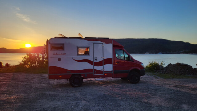 Sonnenuntergang in der Nähe vom Pointe Noir