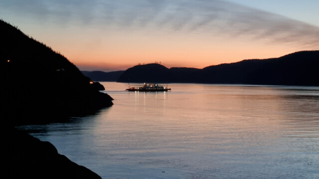 Fähre über den Saguenay-Fjord