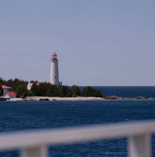 der letzte Leuchtturm vor dem offenen See