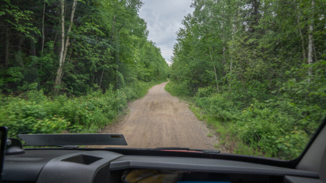 die Strasse wird schmäler ...