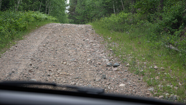 die Strasse wird steiniger und ...