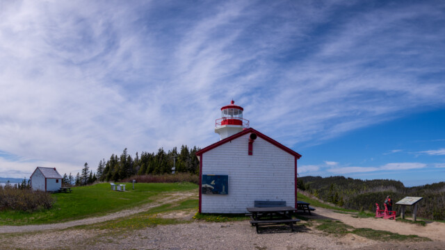 Panoramablick beim Leuchtturm am Kap Gaspé