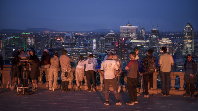 wir sind nicht die Einzigen auf dem Mont Royal