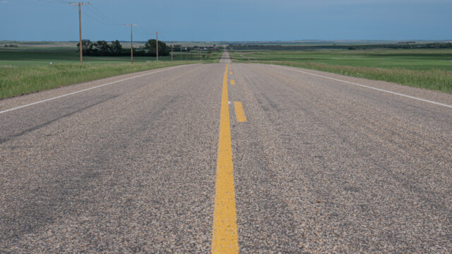 noch längere Gerade, teilweise über 20 km ohne Kurve