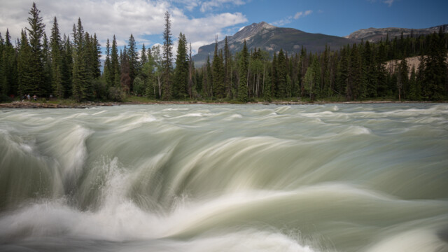 Detail vom Athabasca-Wasserfall