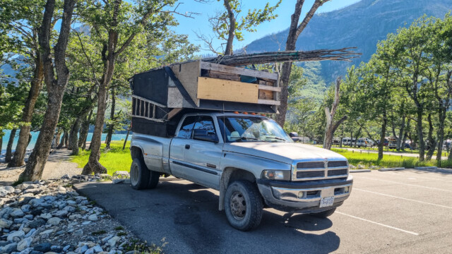 sogar die Leiter ist selbst gemacht