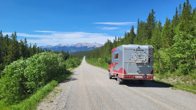 lange Gerade Richtung Rocky Mountains