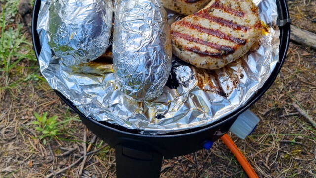 zur Belohnung wird am Abend der Grill angeworfen