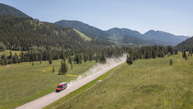 viel Staub auf diesen Strassen