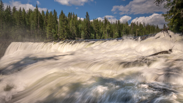 Dawson-Wasserfall mit Langzeitbelichtung