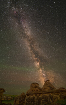 Milchstrasse vor den Steingebilden