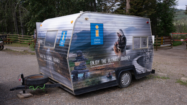 das kleinste Besucherzentrum, das wir bis jetzt in Kanada angetroffen haben...