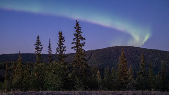 für uns das erste Polarlicht dieser Saison und das erste überhaupt in Nordamerika