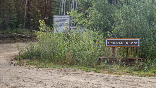 Piste zum Ethel-Lake