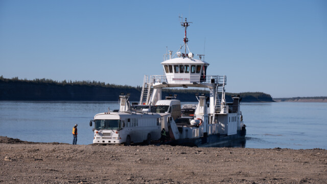Auf der Fähre passiert nichts...