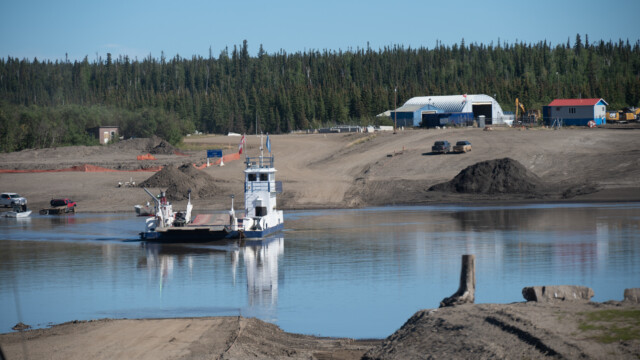 Kabelfähre über den Peel-River