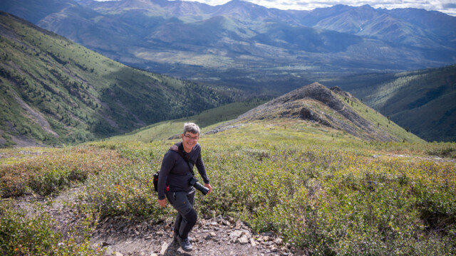 Aufstieg, schon über der Baumgrenze