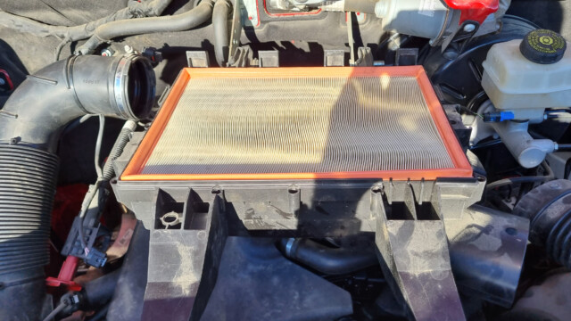 Luftfilter geöffnet