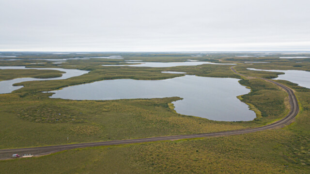 Piste von Inuvik nach Tuktoyaktuk