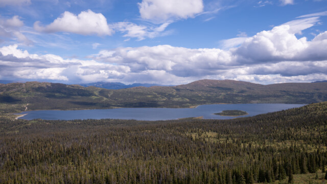 der Fish-Lake von oben