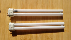 alte und neue 12 Volt - Röhrenlampe