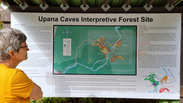 Plan der verschiedenen Höhlen