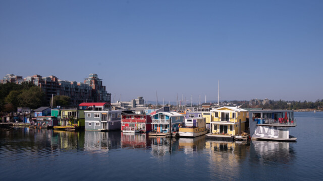Hausboote in Victoria's Fisherman's Wharf